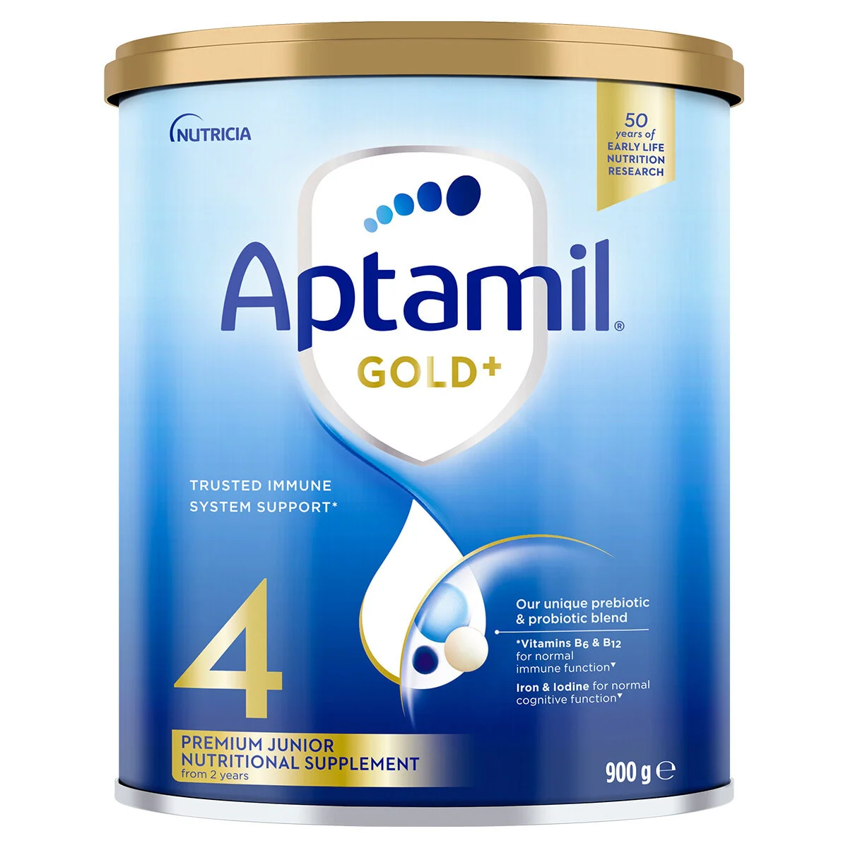 Aptamil Gold+ Stage 4 Toddler Formula 2 Years+ 3 x 900g - Image 2