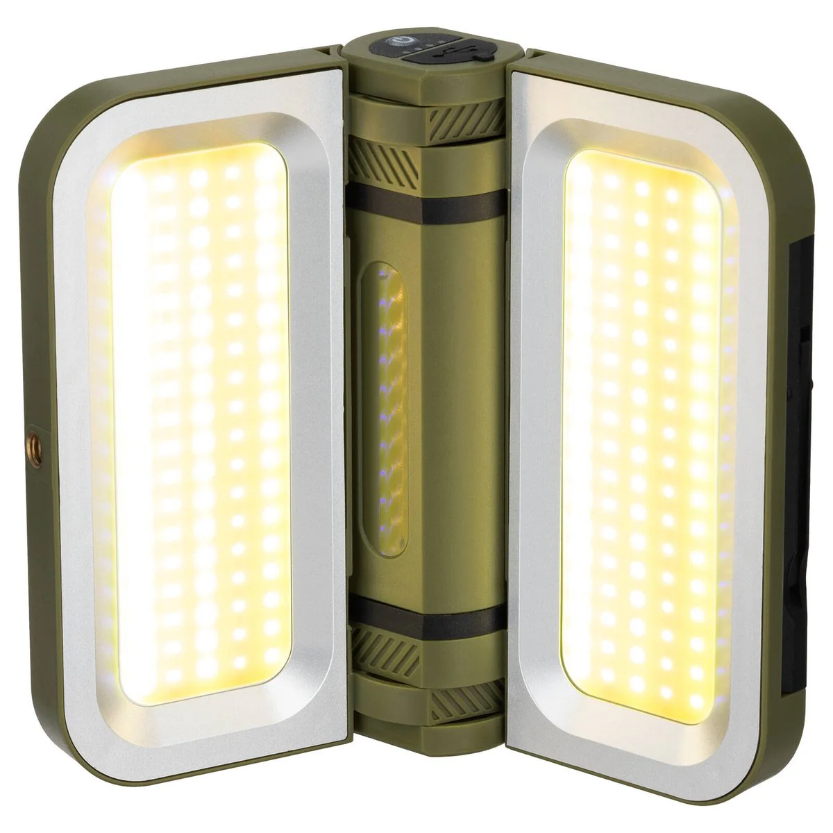 Arlec 2000lm Portable Worklight - Solar Rechargeable - 140mm x 165mm - Green - Image 2