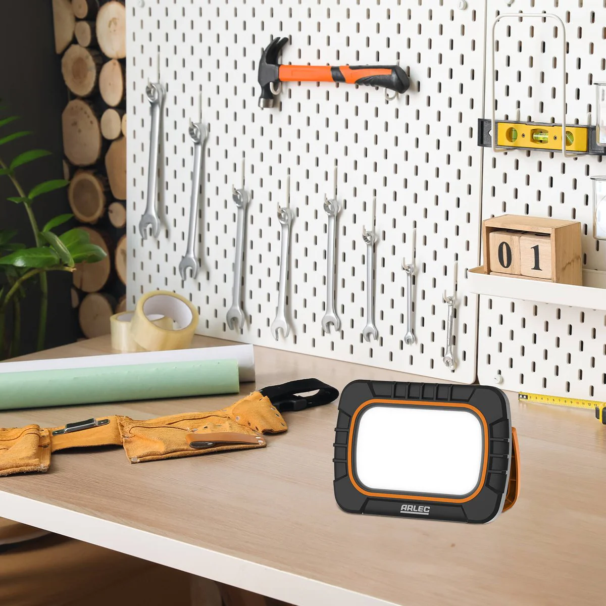 Arlec 20W LED Rechargeable Work Light AWL2314 - 2000 Lumens - 7 Hour Runtime - Image 5