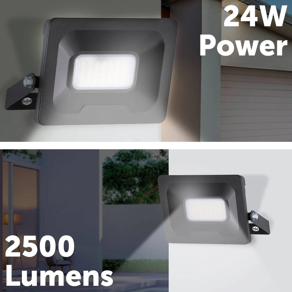Arlec 24W Smart CCT LED Security Flood Light 2500lm - IP65 Rated - Black - Image 4