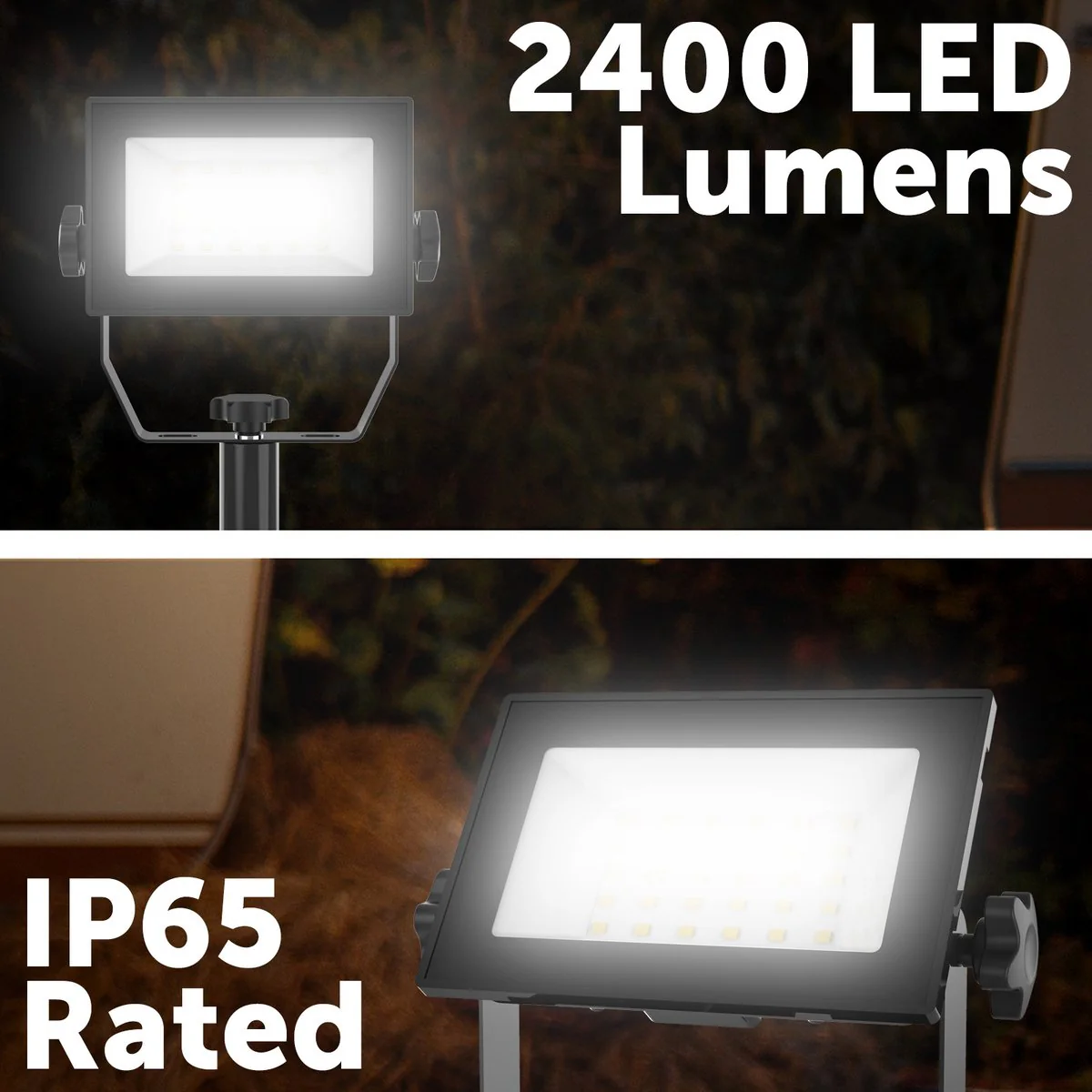 Arlec 30W LED Worklight with Tripod - 2400 Lumens - Weather Resistant - Image 3