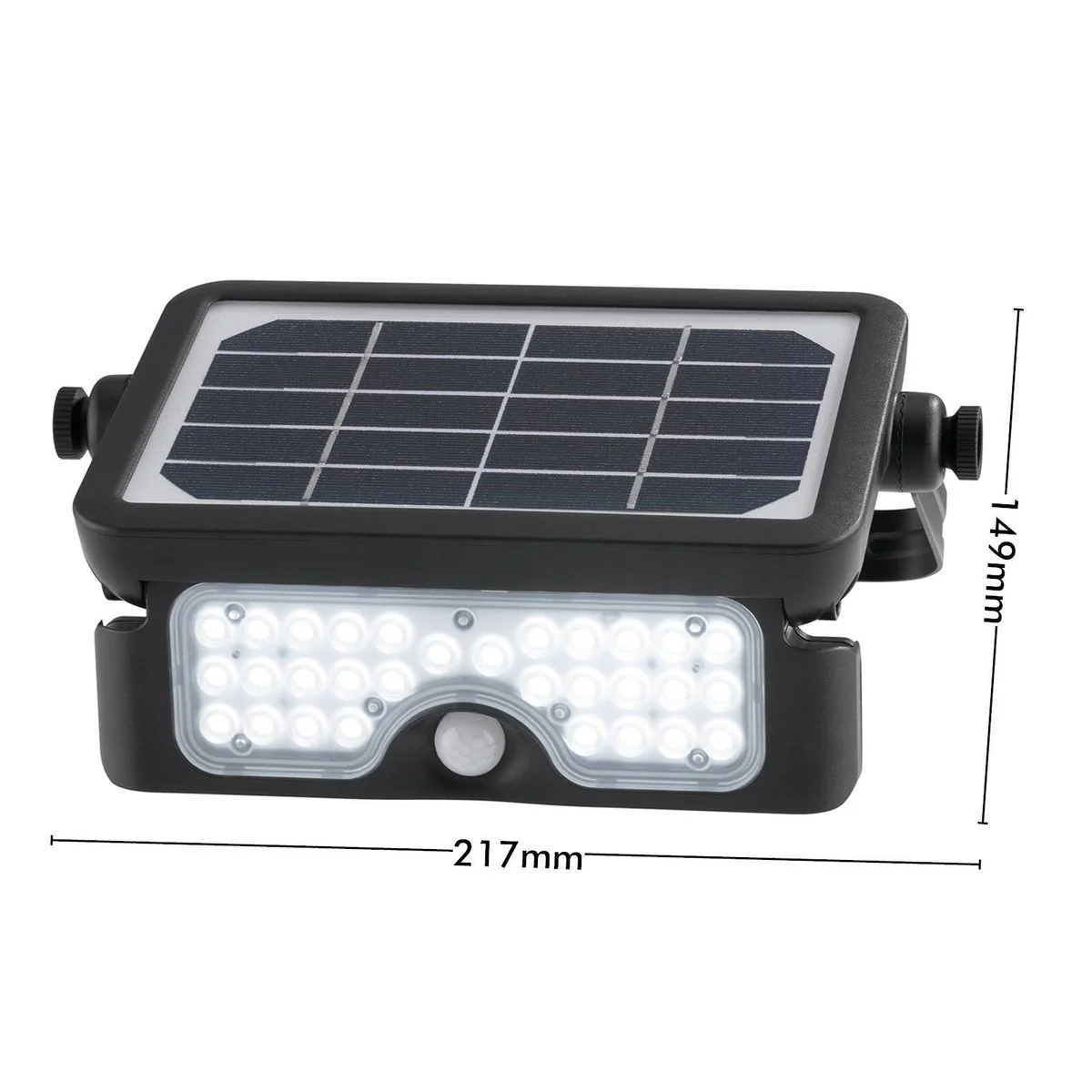 Arlec 7W Integrated Solar Powered Sensor LED Floodlight - 800 Lumens - Black - Image 5