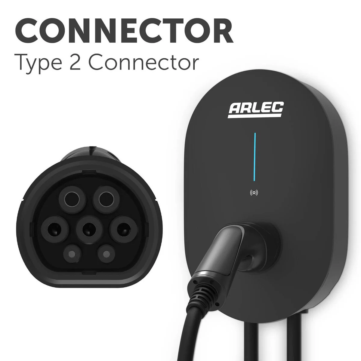 Arlec EV Charger - 7kW 32A Single Phase Type 2 Connector - 5m Cable - IP55 - Image 5