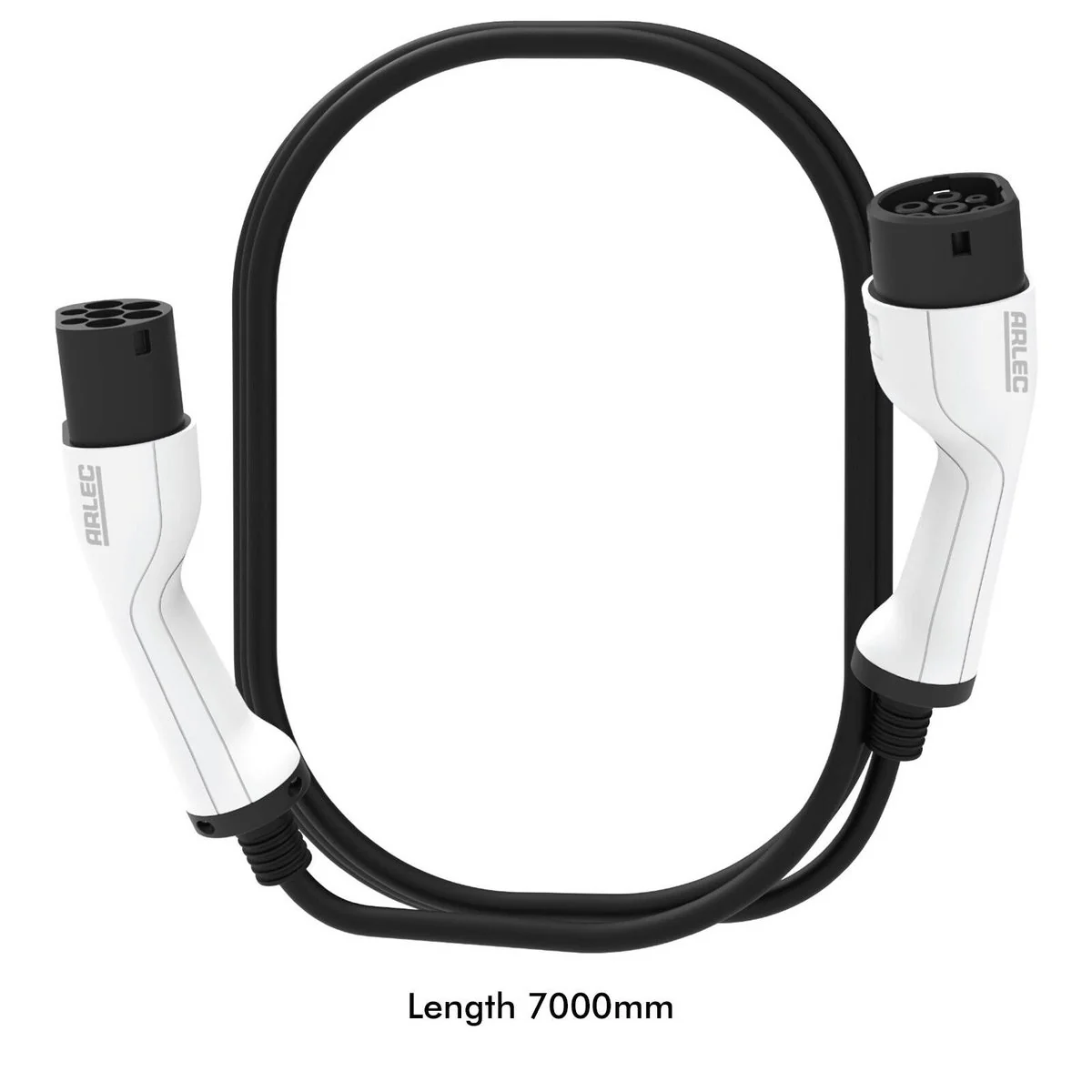 Arlec EV Charging Cable - 7m - IP65 - 11kW 16A - Type 2 Connector - Black/White - Image 5