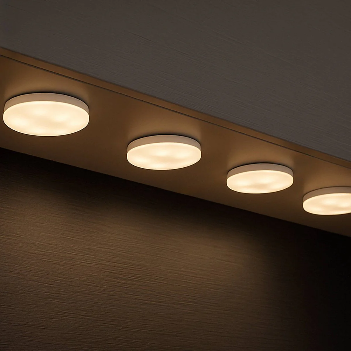 Arlec Grid Connect Smart RGBW Puck Lights 4 Pack - 60mm - Customizable Lighting - Image 5