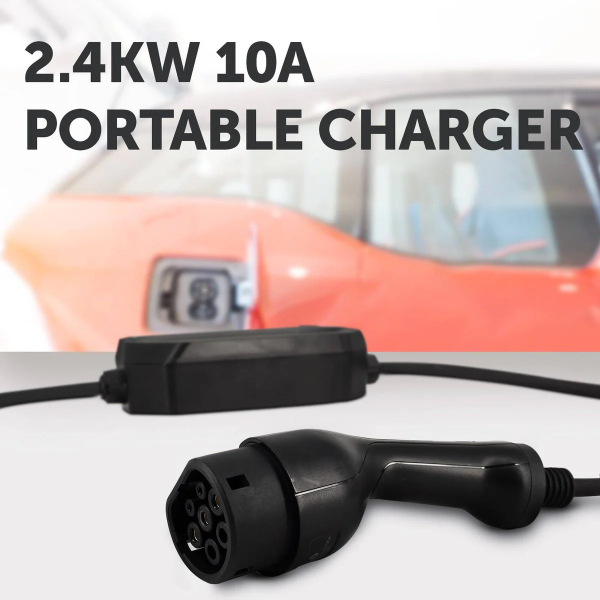 Arlec IP65 2.4kW Type 2 Connector EV Portable Charger 7m Cable - Black - Image 3