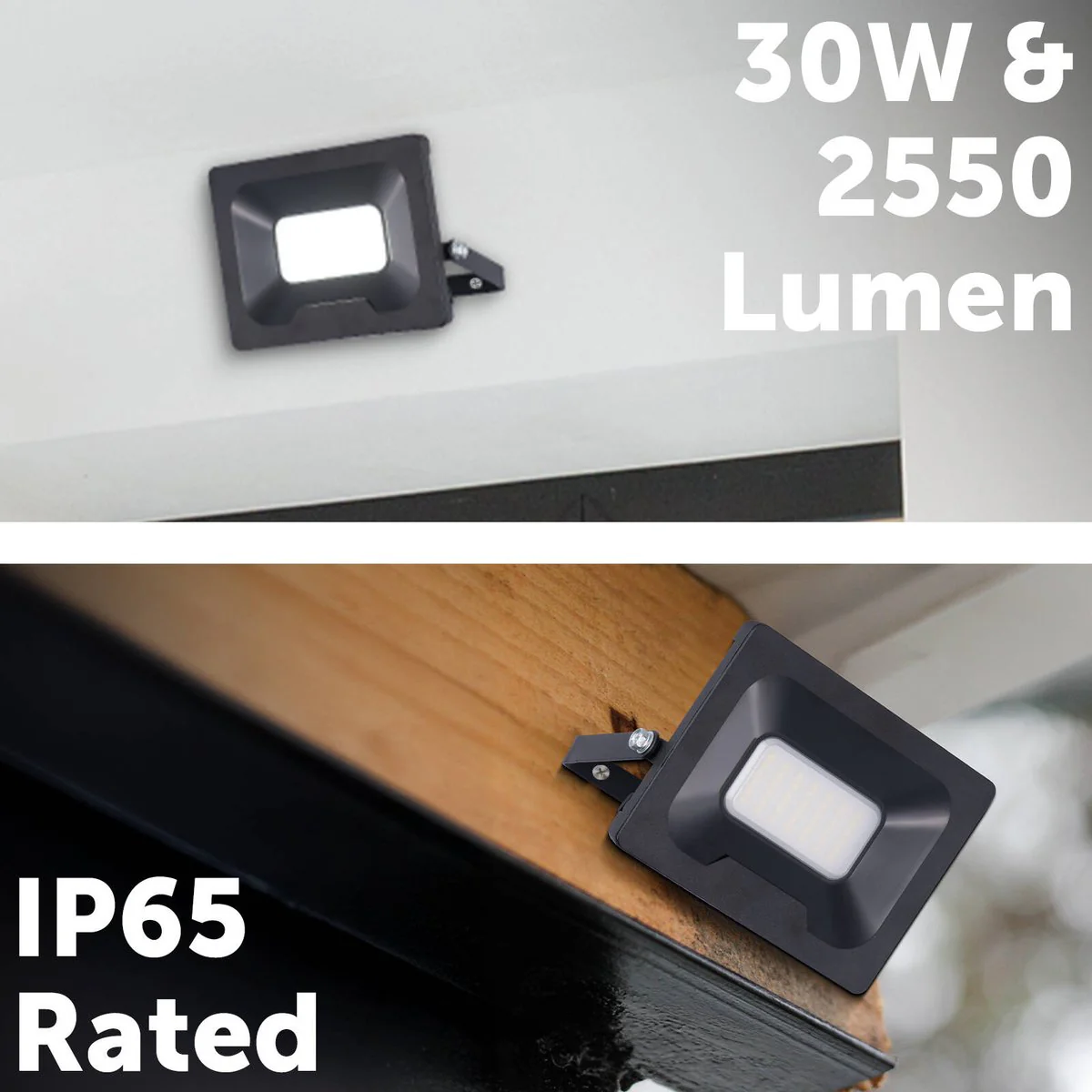Arlec LED Security Floodlight - 30W - Aluminium - Weather Resistant - Image 3