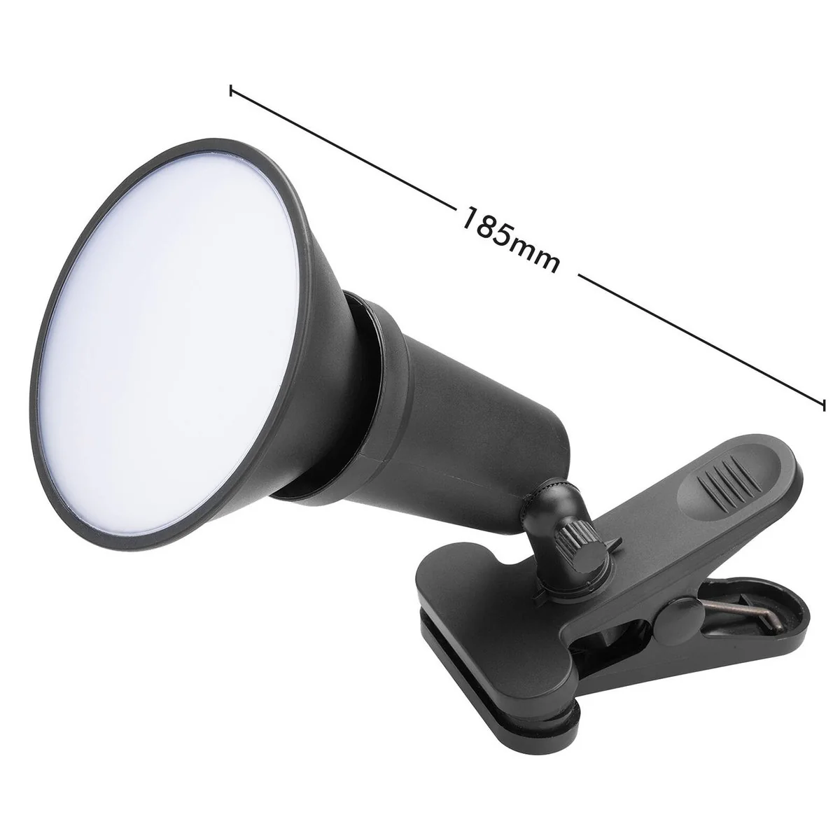 Arlec 15W DIY Portable LED Floodlight with Clamp - 1600 Lumens - Black/Grey - Image 4