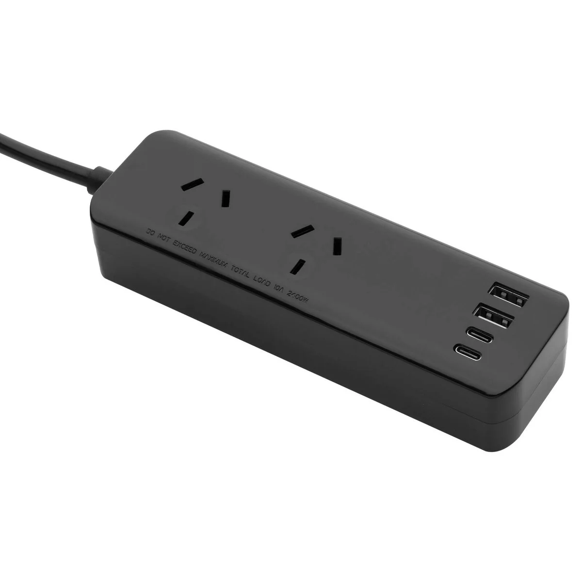 Arlec Powerboard Travel Adaptor Kit - 2 Outlets - PD30W USB C - Black - Image 3