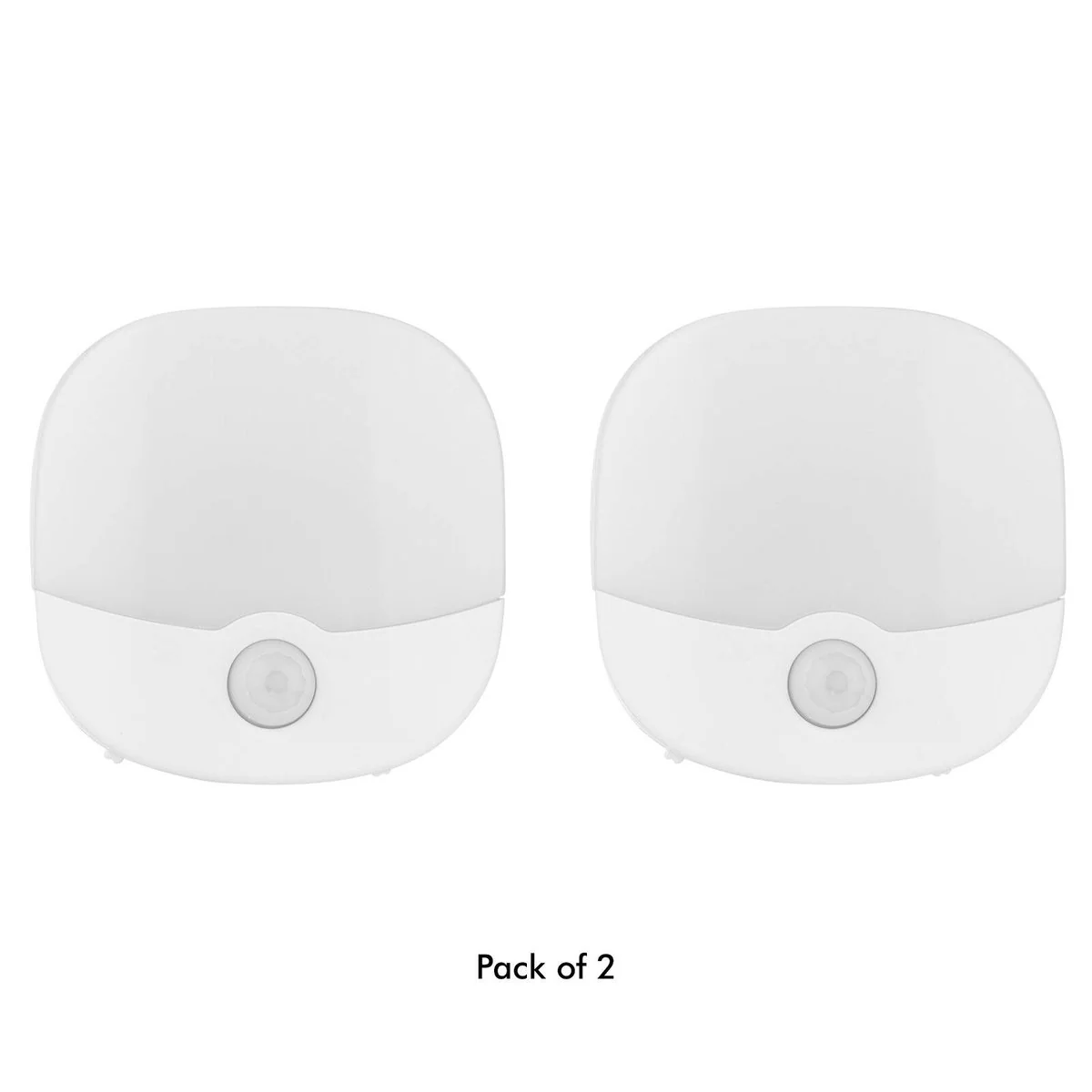 Arlec Rechargeable Motion Square Night Light 2 Pack - 67 x 22mm - White - Wireless - Image 3