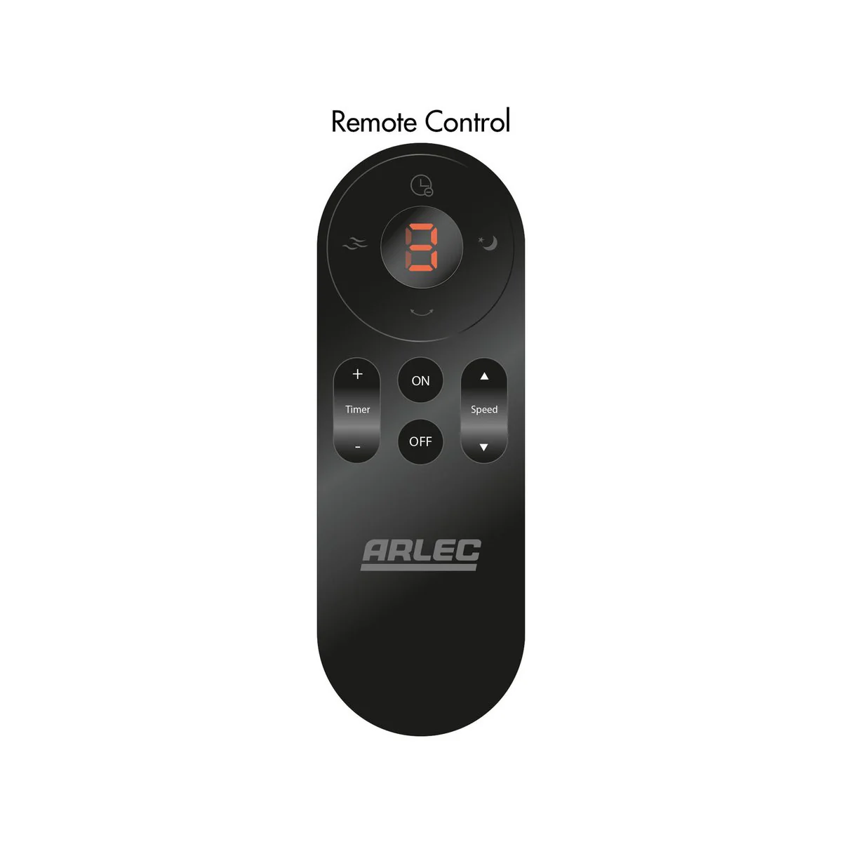 Arlec 45cm Grid Connect Smart DC Wall Fan - Black - 6 Speed Settings - Image 3