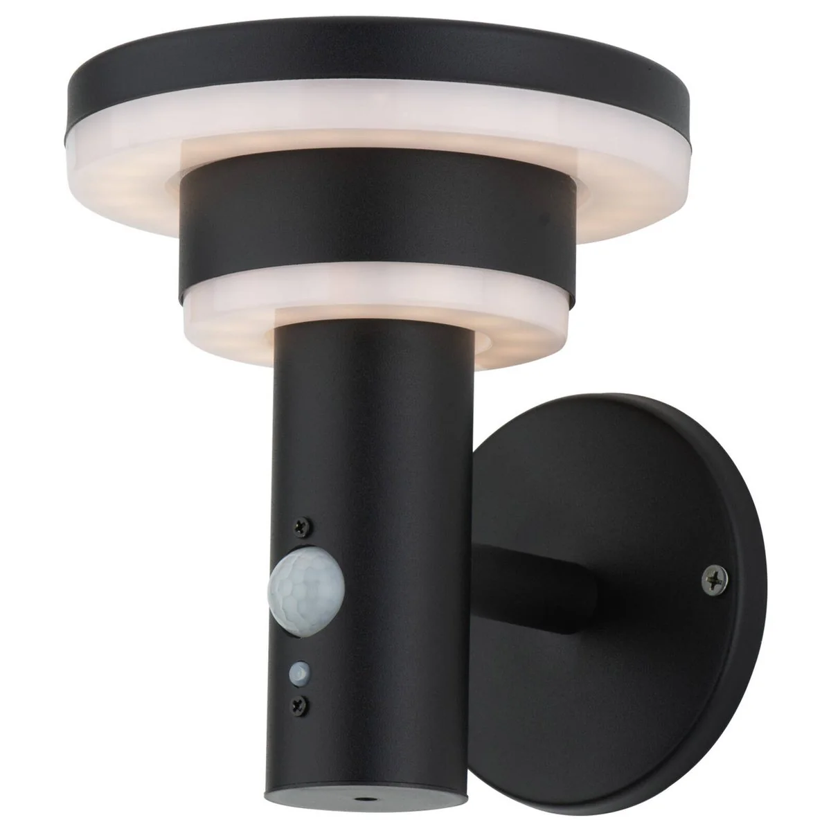 Arlec Solar LED Wall Light 18cm 400lm Black - Motion Sensor - IP44 Weatherproof - Image 2