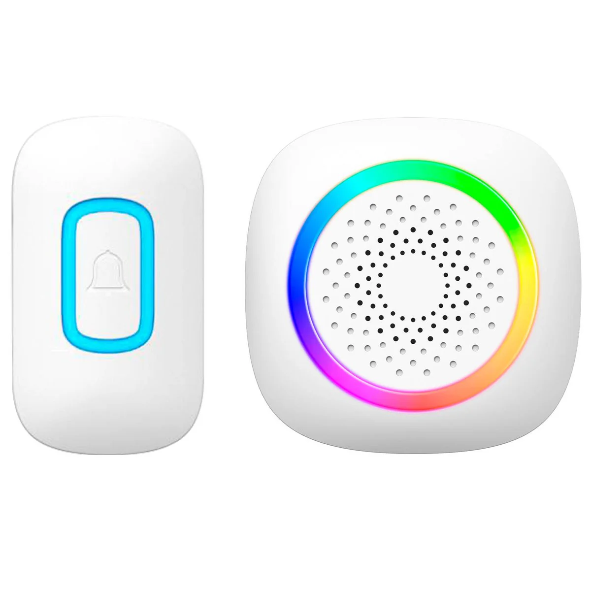 Arlec Wireless Door Chime - 200m Range - RGB - White - 60 Tones - IP55