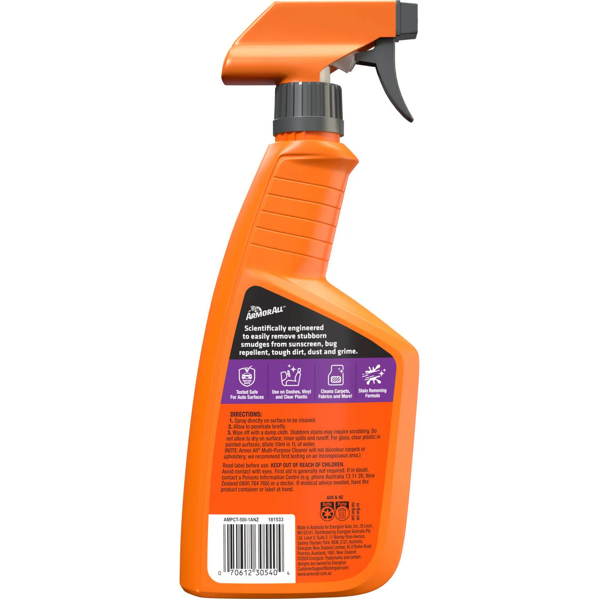 Armorall Multi Purpose Car Cleaner Spray - 500ml - Effective Dirt Removal - Image 2