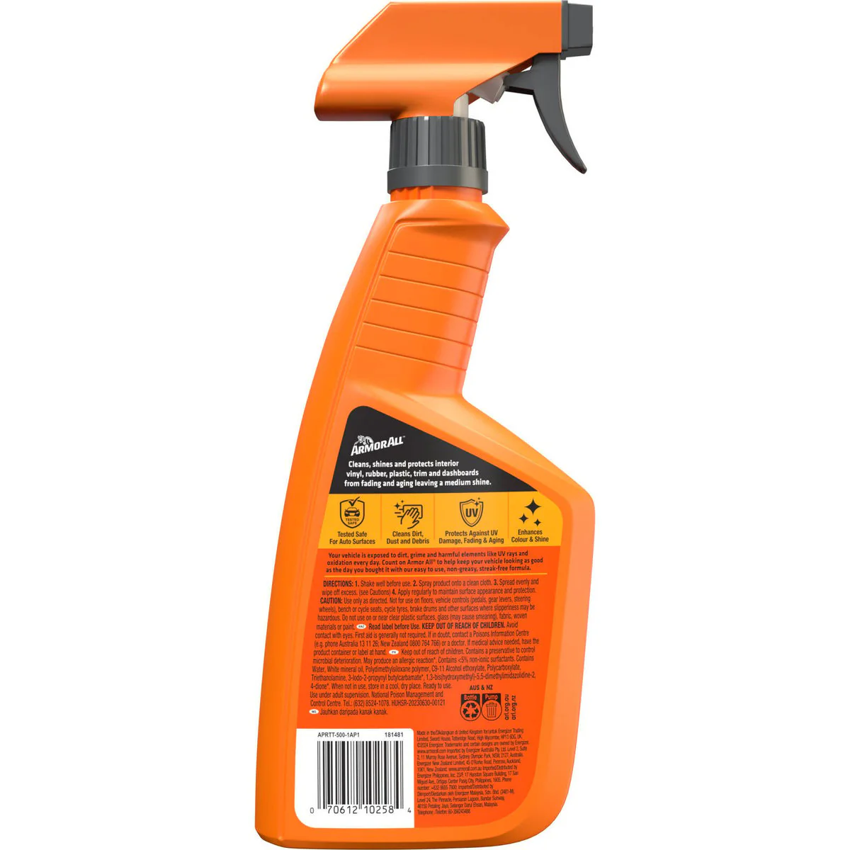 Armorall Protectant Spray - 500ml - Interior Cleaner - UVA/UVB Protection - Image 2