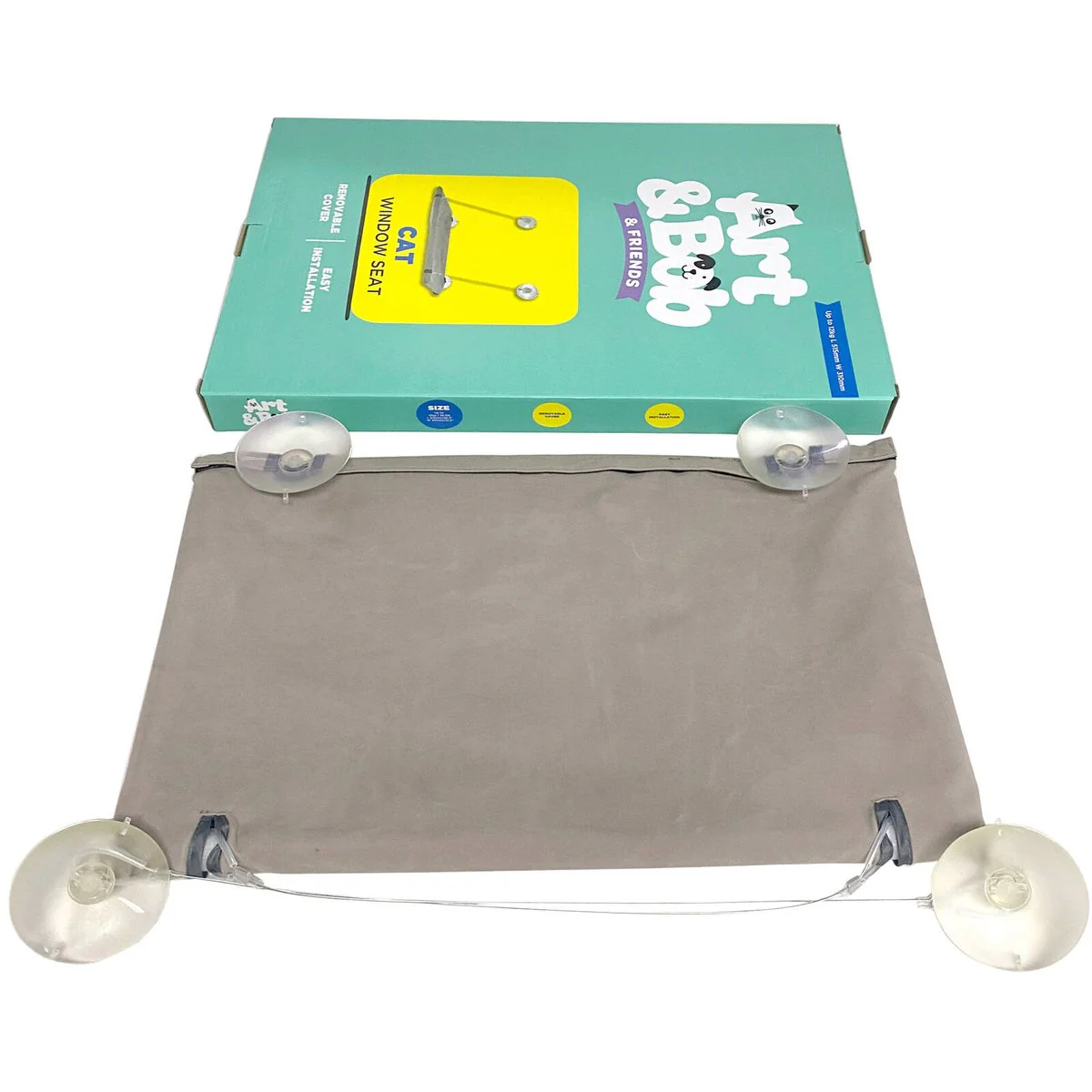 Art Bob Cat Seat Window 310x510mm - Comfortable Resting Place - Easy Installation - Image 2