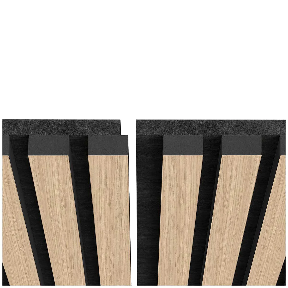 Artika Sonolok Sound Absorbing Slat Wall Panels Kit Oak Black 4 Pack - Image 7