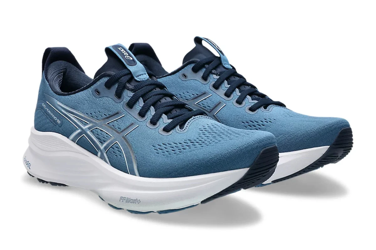 ASICS Men's Gel-Kayano 32 Running Shoes Winter Sea/Midnight - Image 4