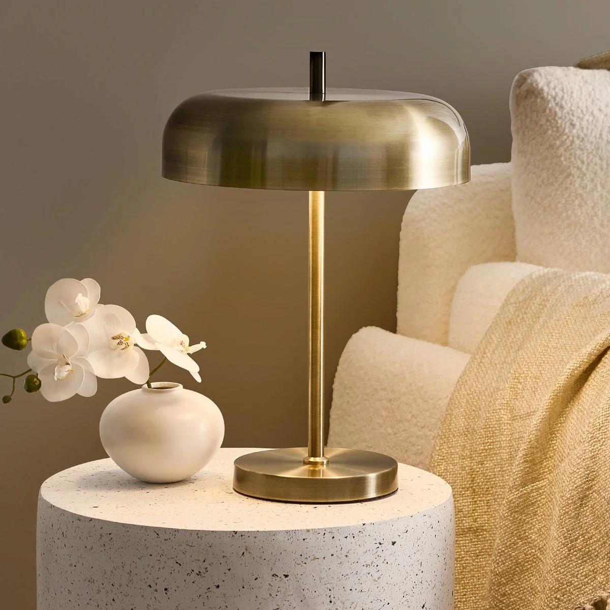 Astin Sinclair Aurora Table Lamp - 420mm - Brushed Bronze - Modern Design