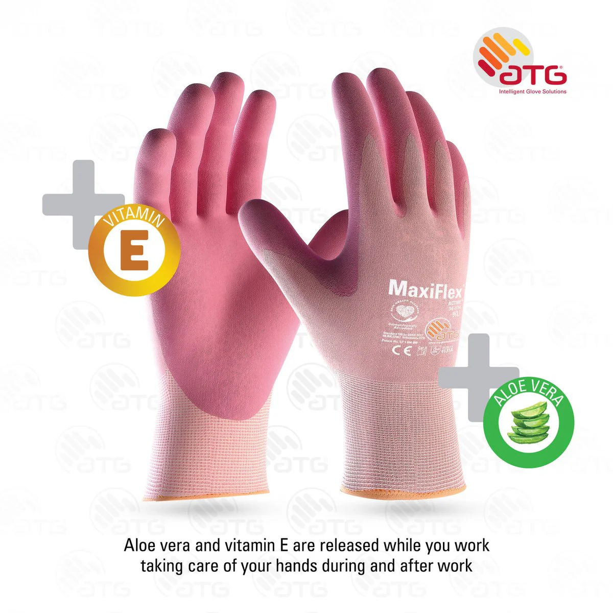ATG Large Maxiflex Active Glove - 1 Pair - 100mm x 240mm - Precision Handling - Breathable - Image 3