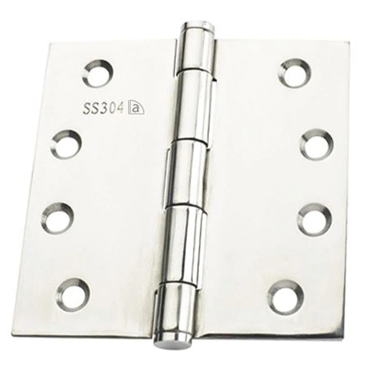 Austyle Fire Rated Fixed Pin Hinge - 100mm x 100mm x 2.5mm - Polished Stainless Steel - 1 Pack - Image 2