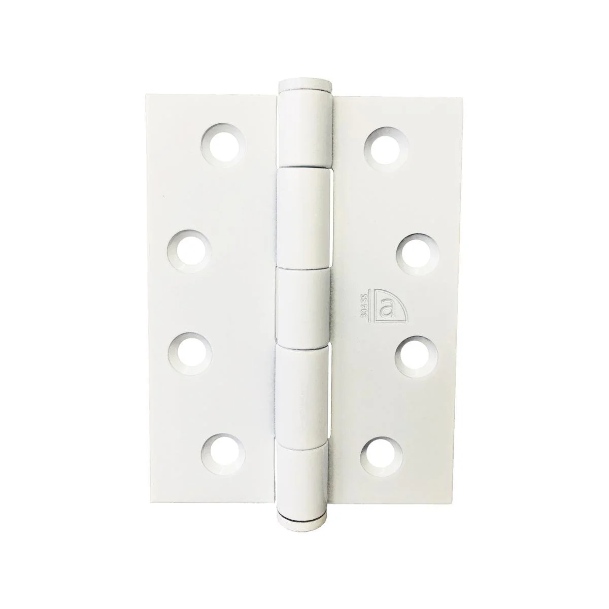 Austyle Removable Hinge - 100mm x 75mm x 2.5mm - Matte White - Stainless Steel - Durable
