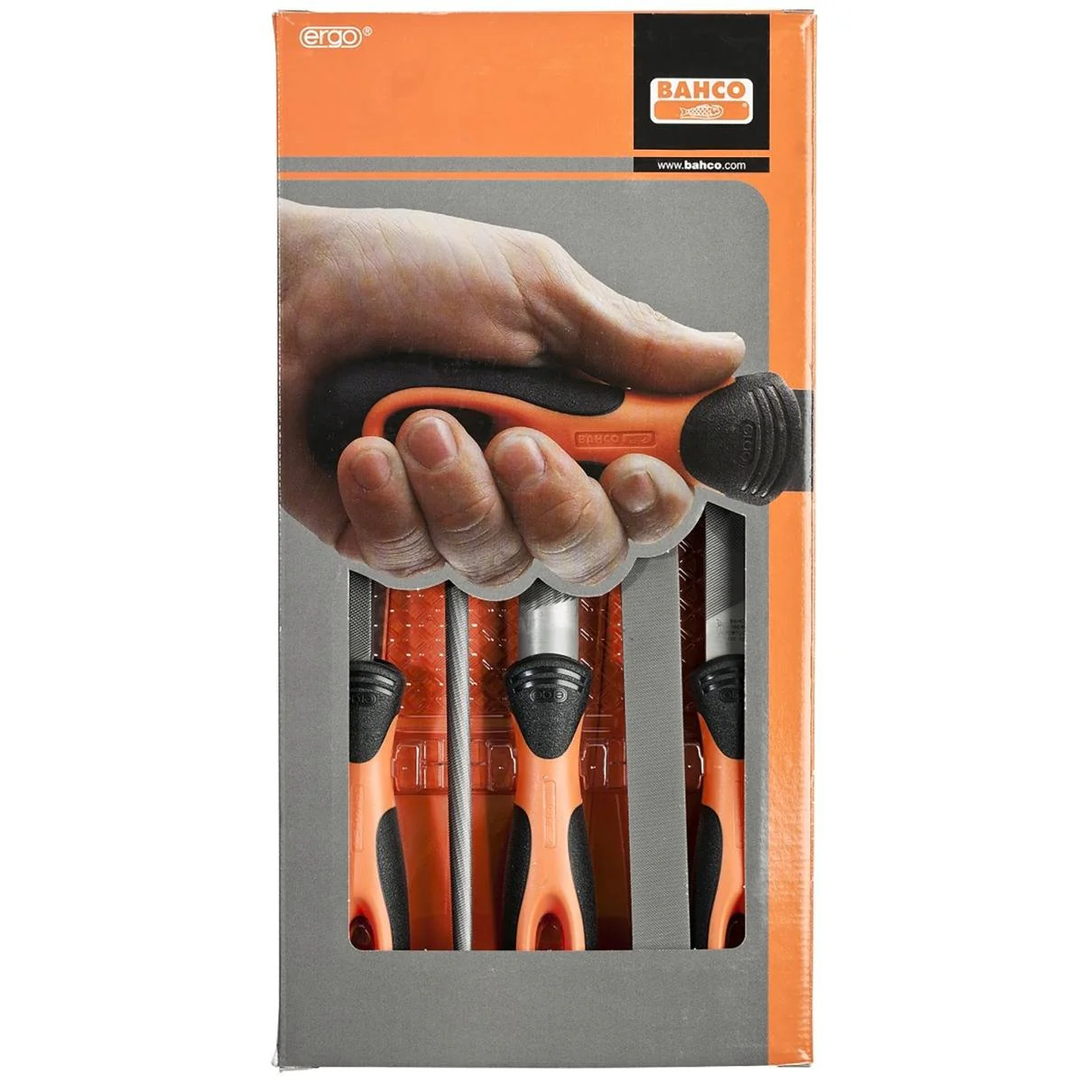 Bahco File Set - 200mm - Metal - Ergonomic Handle