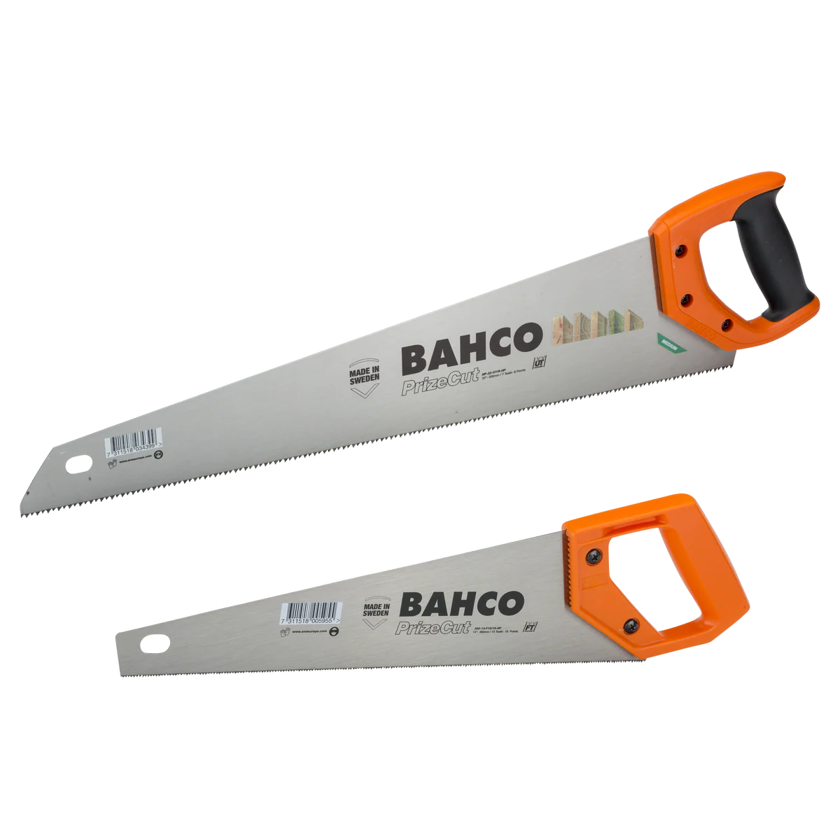 Bahco Handsaws Twin Pack - 350mm & 550mm - Universal & Toolbox Saws