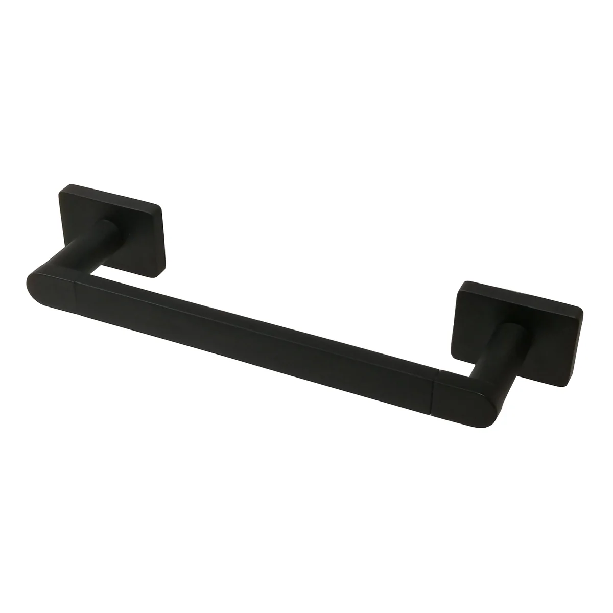 Barelli Matte Black Rigoni Base Double Towel Bar - 288mm x 42mm x 70mm - Black