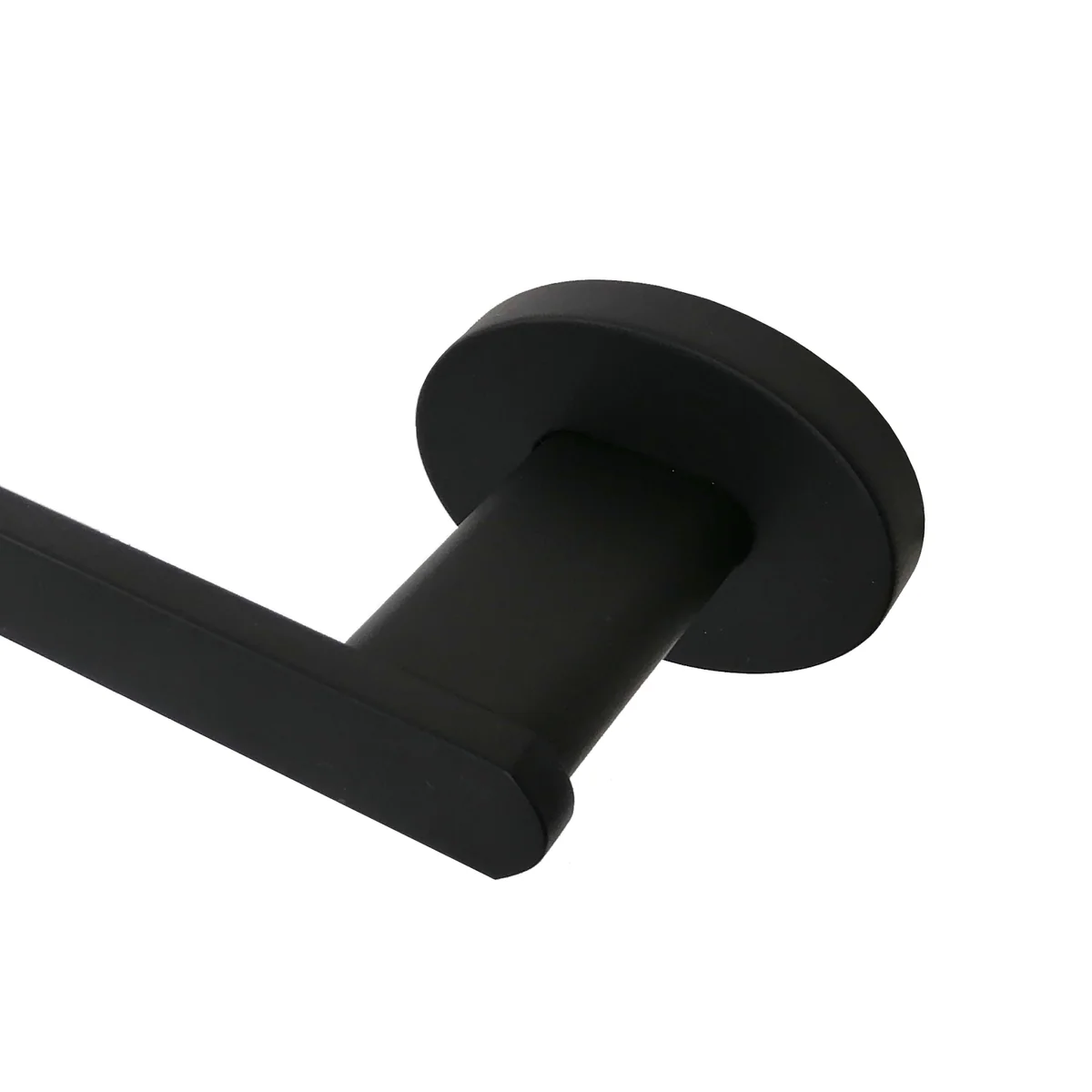 Barelli Serenita Single Towel Rail 900mm Matte Black - Image 2