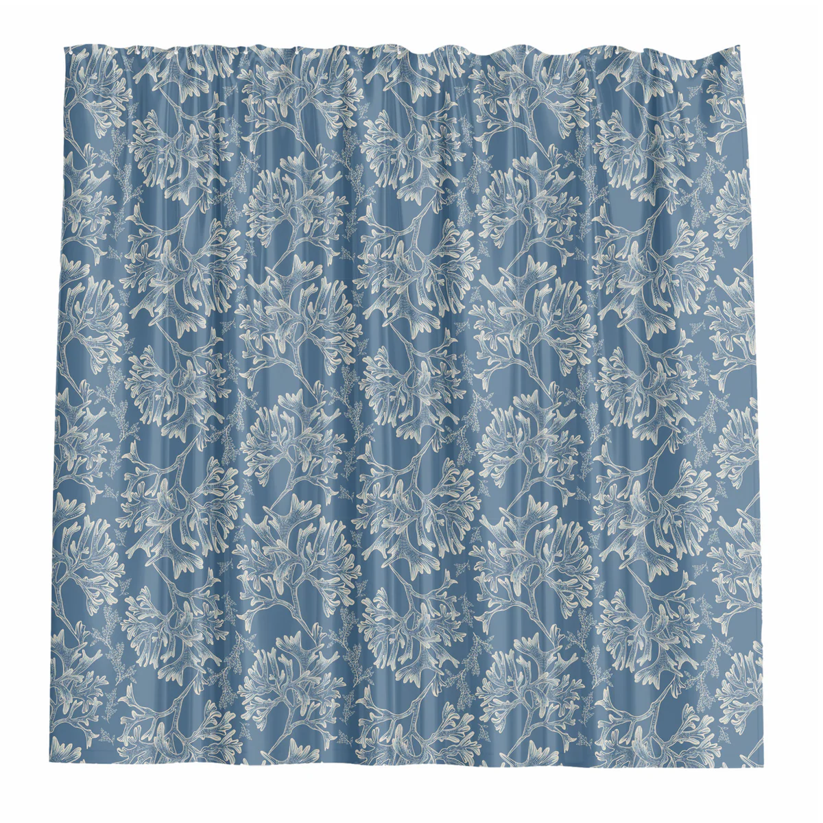 Barelli Shower Curtain - 180 x 180cm - Coral Blue - Water-Resistant