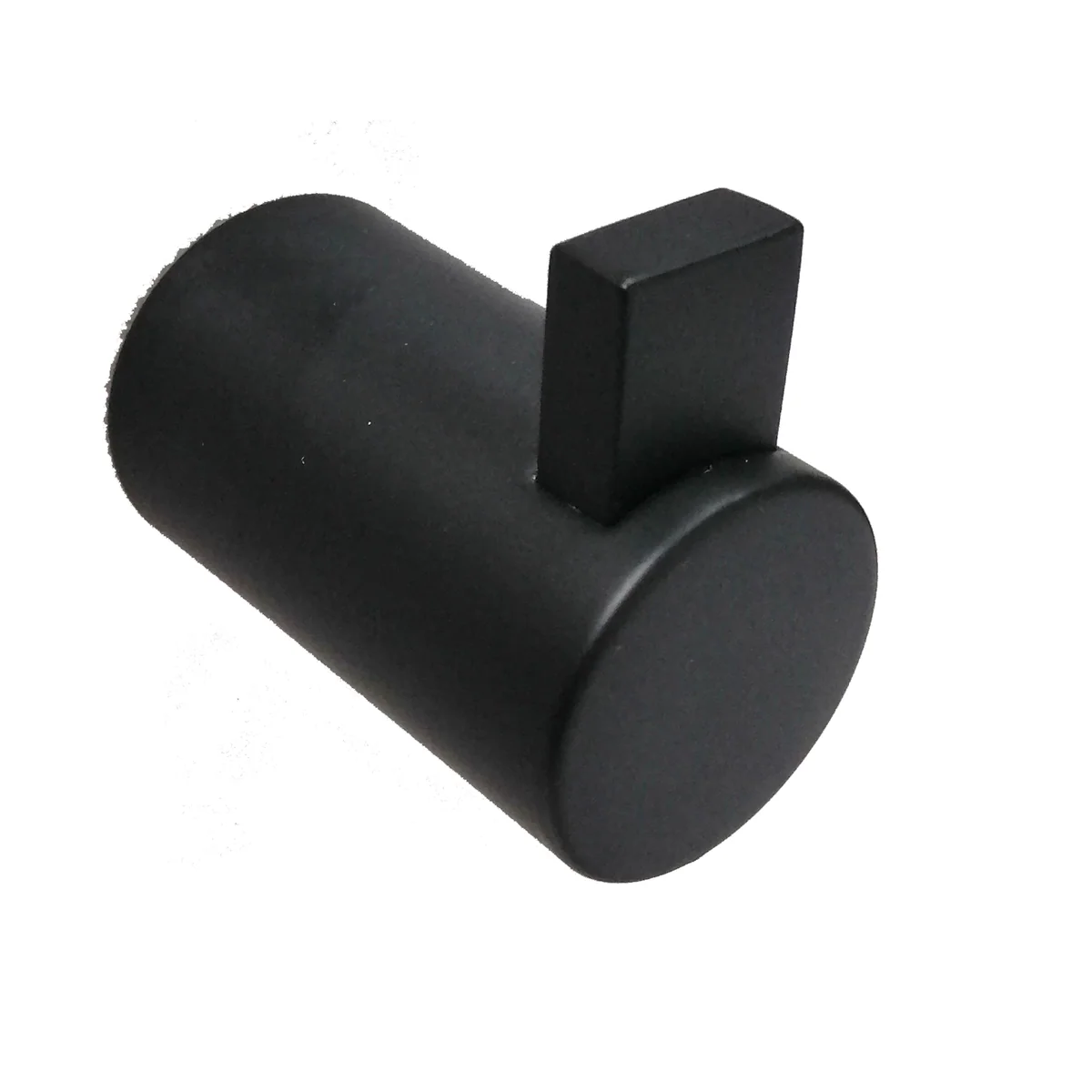 Barelli Matte Black Ambiente Single Robe Hook - 63mm x 75mm x 55mm