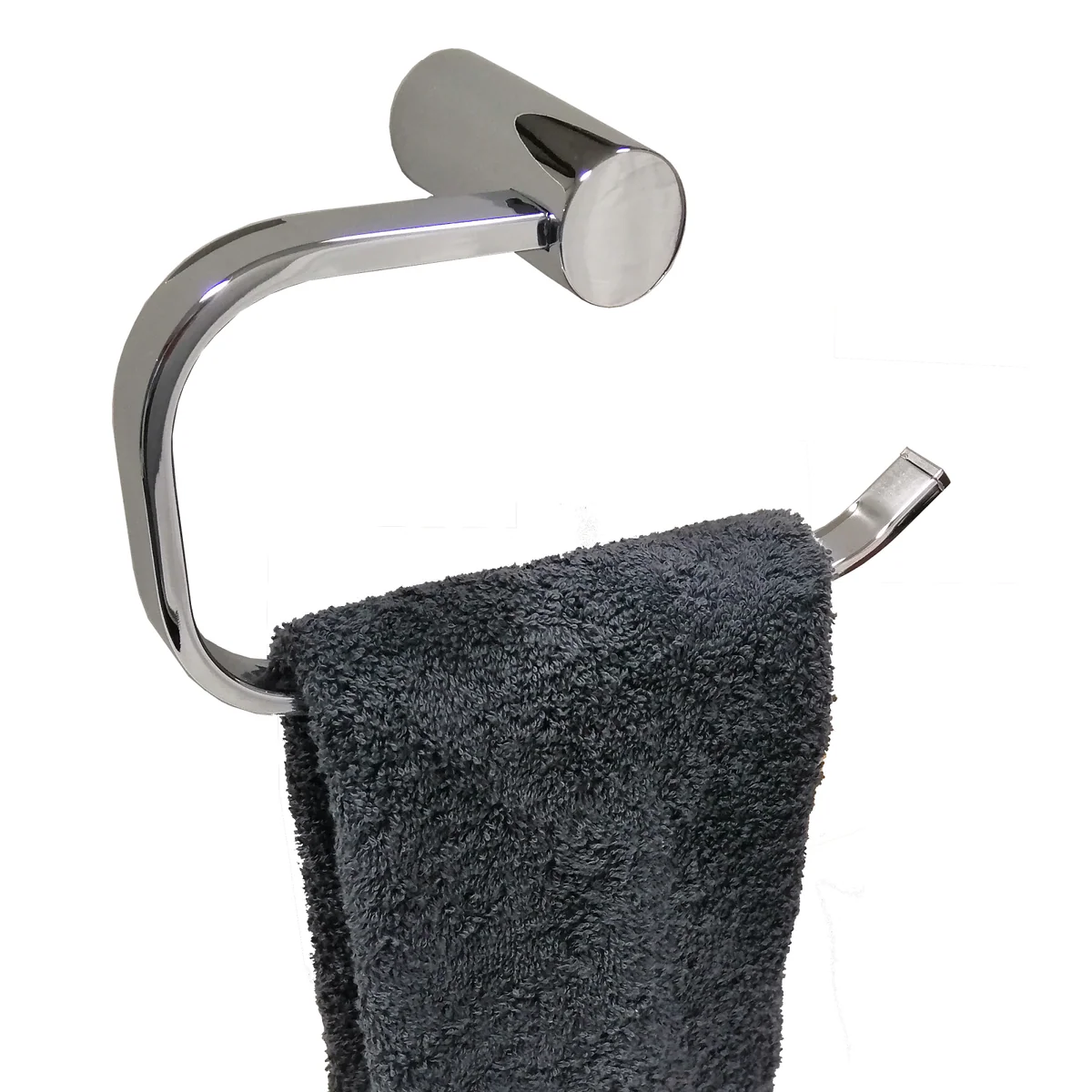 Barelli Ambiente Single Towel Ring Chrome - 165mm x 165mm x 55mm - Image 2
