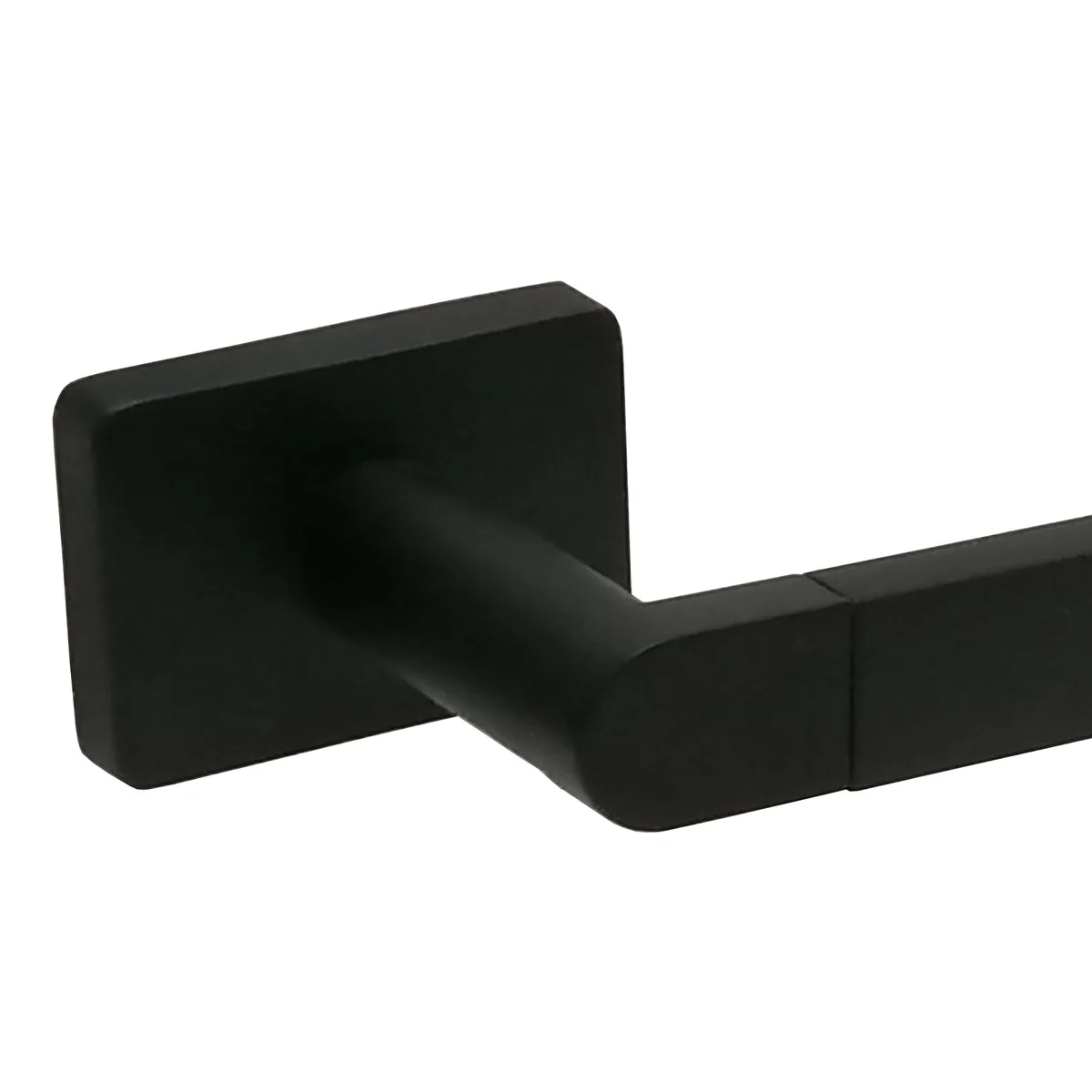Barelli Matte Black Rigoni Single Toilet Roll Holder - 180mm x 42mm x 70mm - Image 3