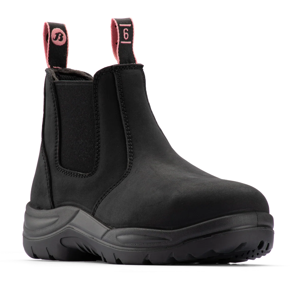 Bata Industrials Women’s Black Juno Slip On Safety Boot US Size 11 - Steel Toe - Slip Resistant - Durable Leather