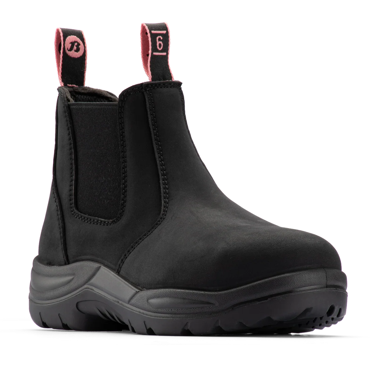 Bata Industrials Women’s Black Juno Slip On Safety Boot US Size 8 - Steel Toe - Durable Leather - Slip Resistant
