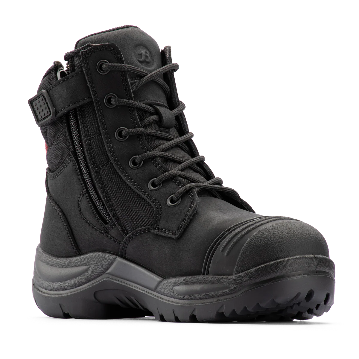 Bata Industrials Women’s Black Luna Side Zip Safety Boot US Size 7 - Durable - Comfortable - Easy Access