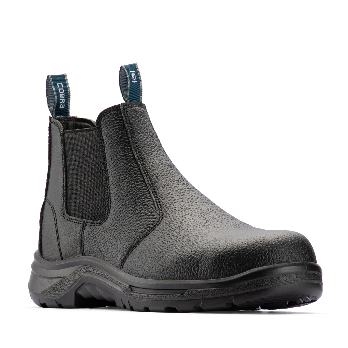 Bata Men’s Black Cobra Pull On Safety Boot UK Size 10 - Steel Toe - Slip Resistant
