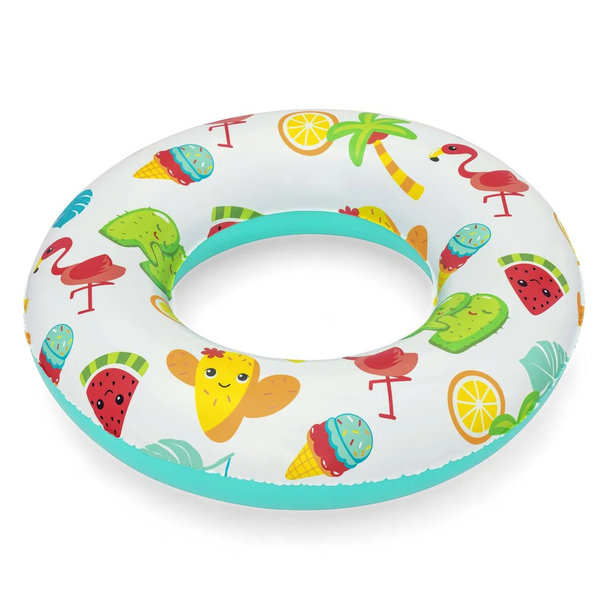 Bestway Flamingos Sandy Shore Swim Tube - 1 Pack - 530mm - Tropical Design