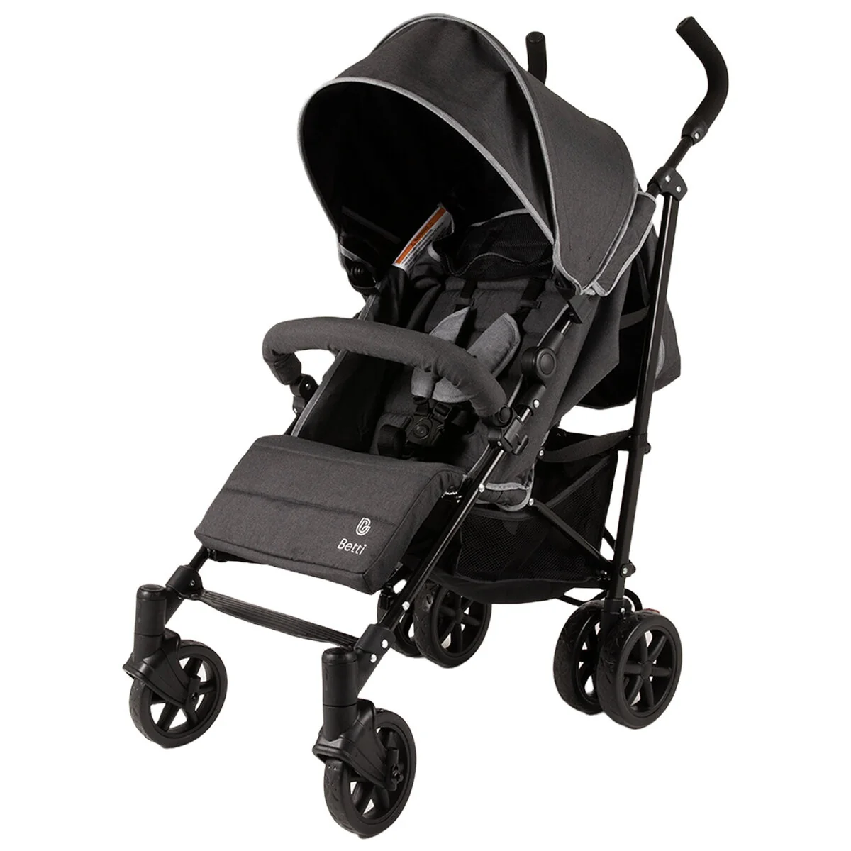 Betti Granny Stroller B-GRANNY-BLK Black Polyester Lightweight