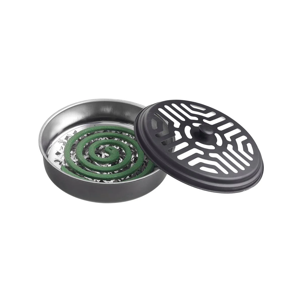 Bite Shield Diffuser - 10pk Mosquito Coils - 158mm x 158mm x 55mm - Black