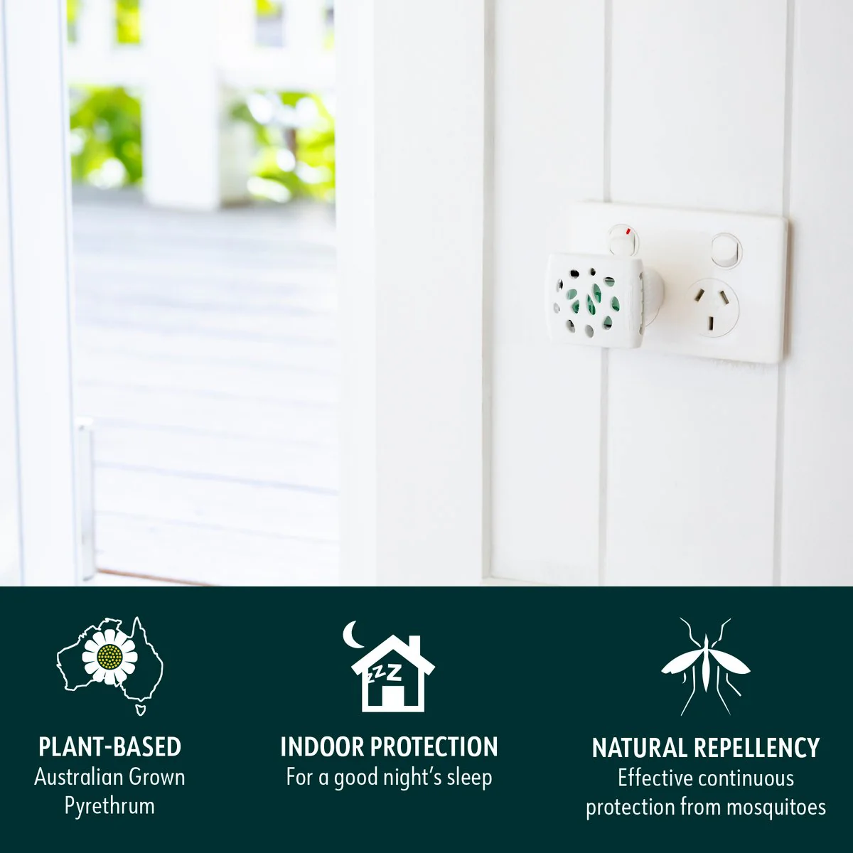 Bite Shield Natural Plug-in Mosquito Repeller - 1 Unit - 20 Refill Mats - 240V - Image 2