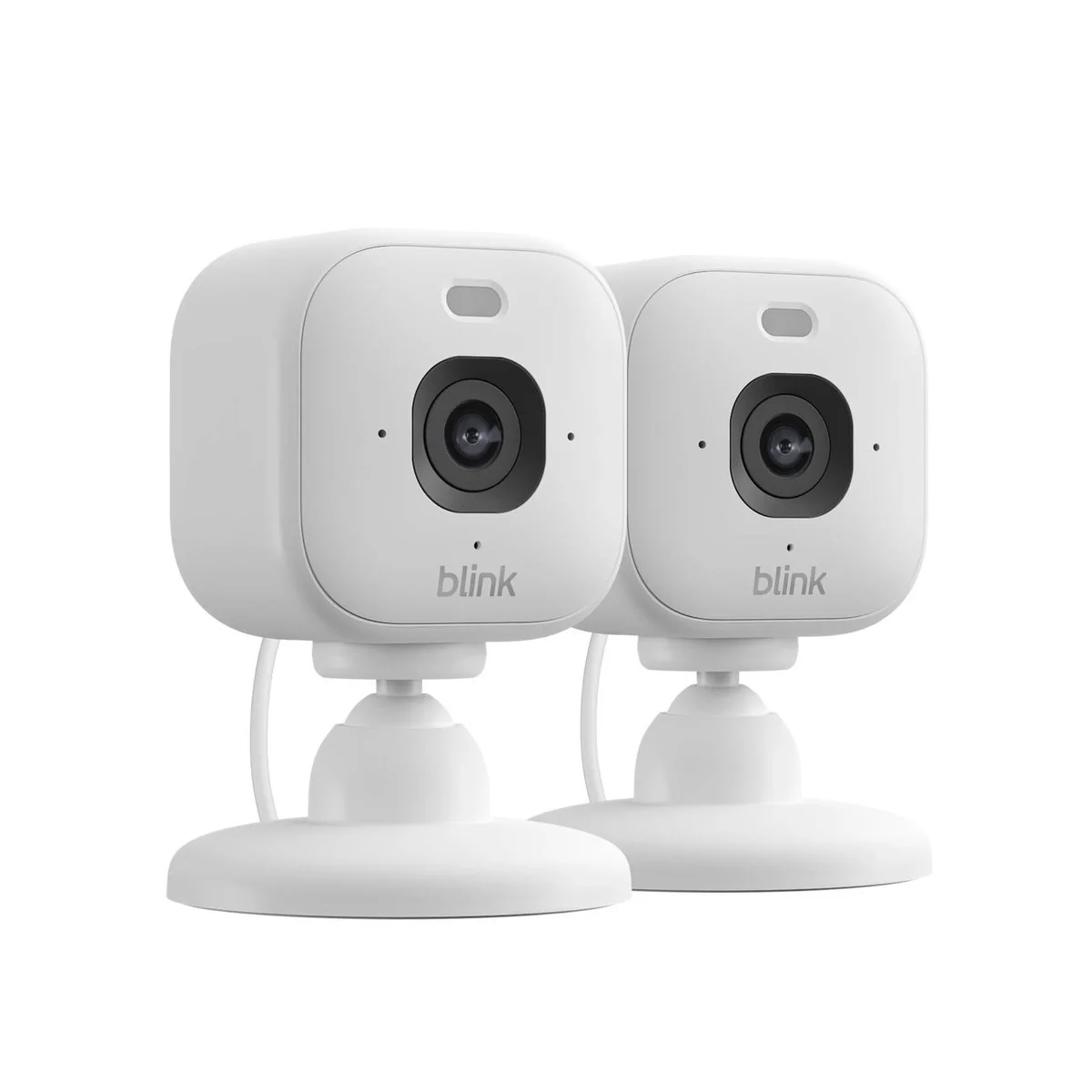 Blink Mini 2K Security Camera 2 Pack - 51mm x 51mm - White - Two-Way Audio