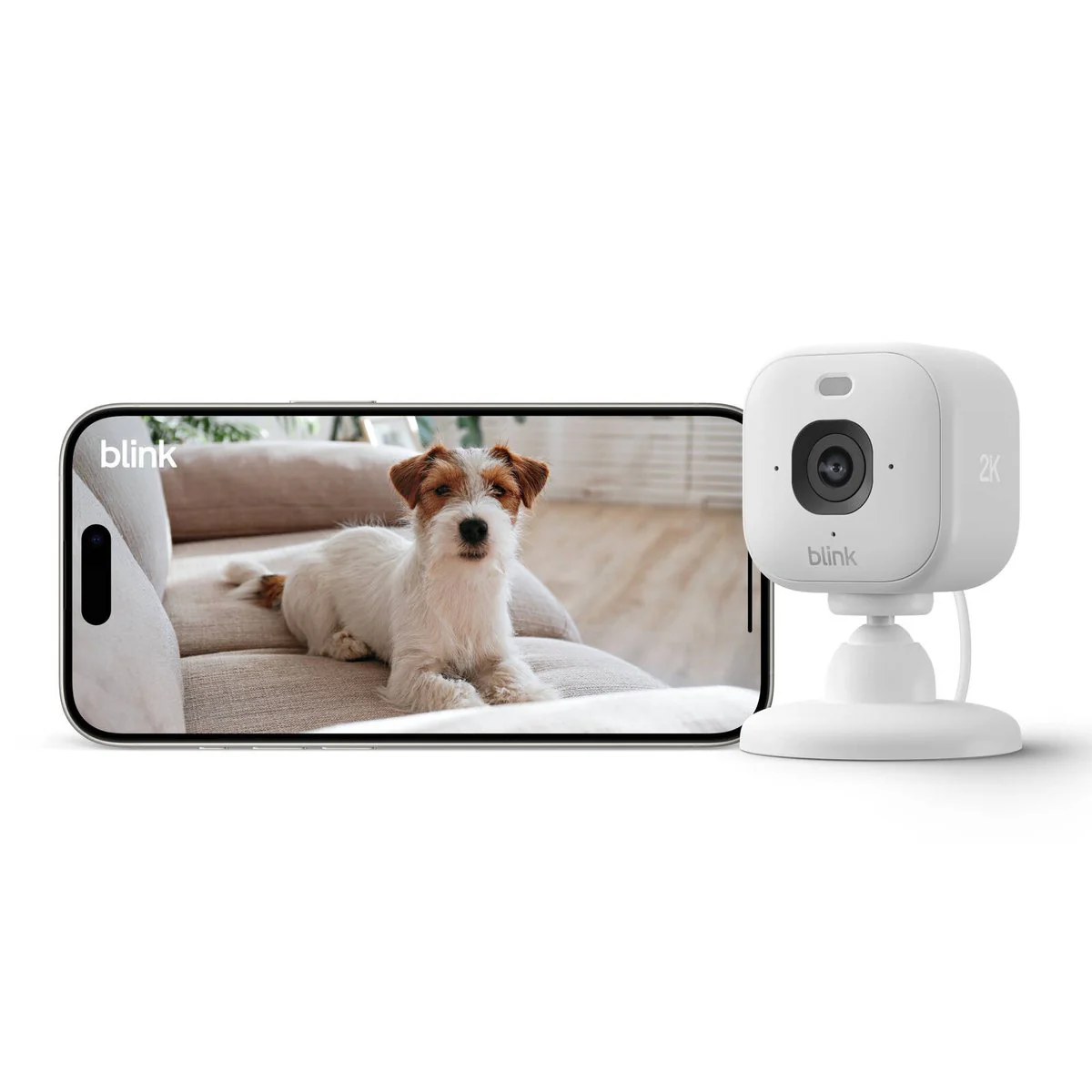 Blink Mini 2K Security Camera 2 Pack - 51mm x 51mm - White - Two-Way Audio - Image 5