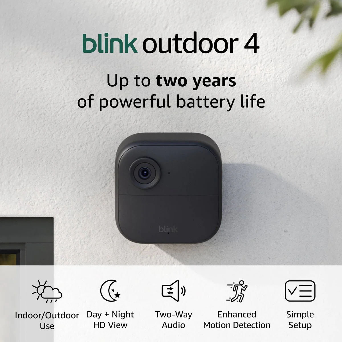 Blink Outdoor 4 Wireless Security Camera System - 5 Pack - 1080p HD - Black - Image 2