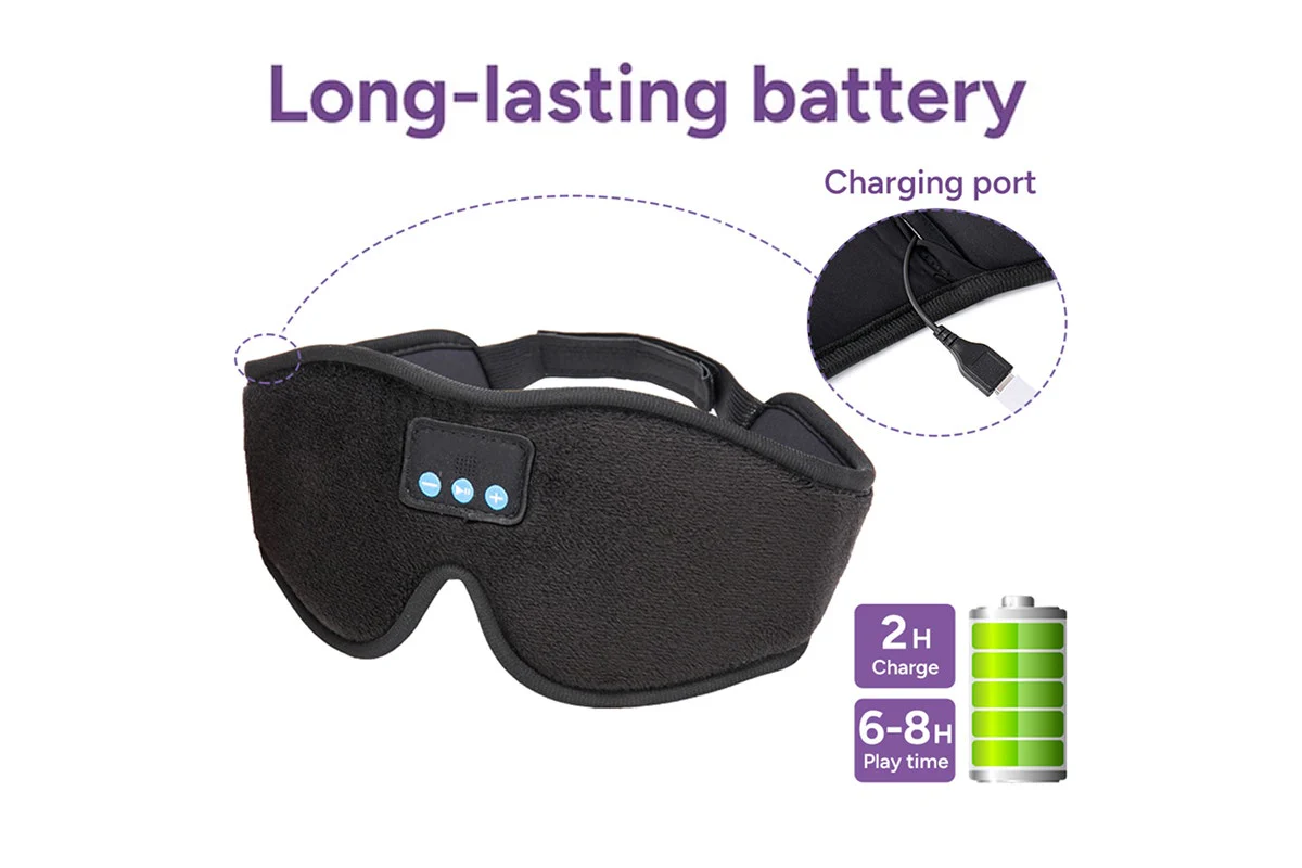 Bluetooth Sleep Mask with Built-In Headphones - Image 3
