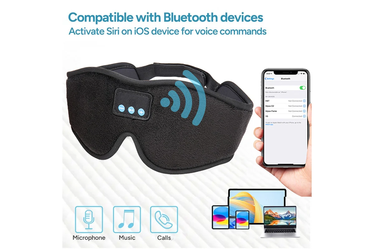 Bluetooth Sleep Mask with Built-In Headphones - Image 5