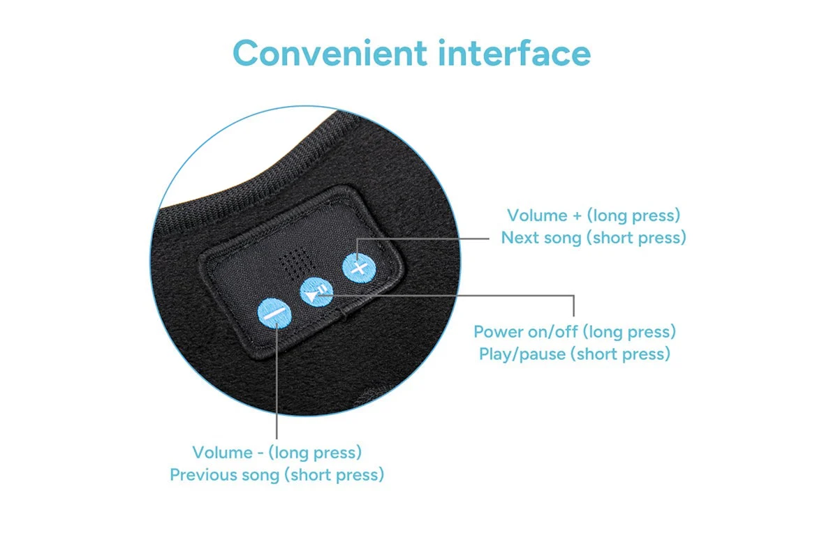 Bluetooth Sleep Mask with Built-In Headphones - Image 6