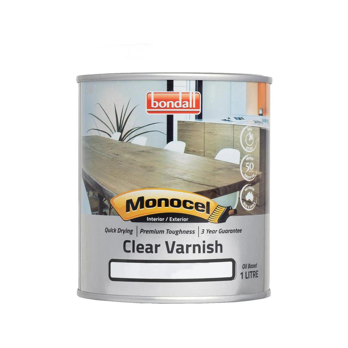 Bondall Clear Timber Varnish - 1L - Polyurethane - UV Resistant