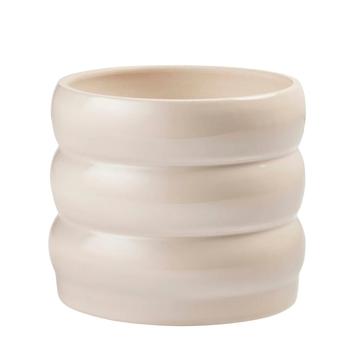 Borralheira Indoor Ceramic Pot - 180 x 155mm - Smooth Bone - Durable & Waterproof - Image 2